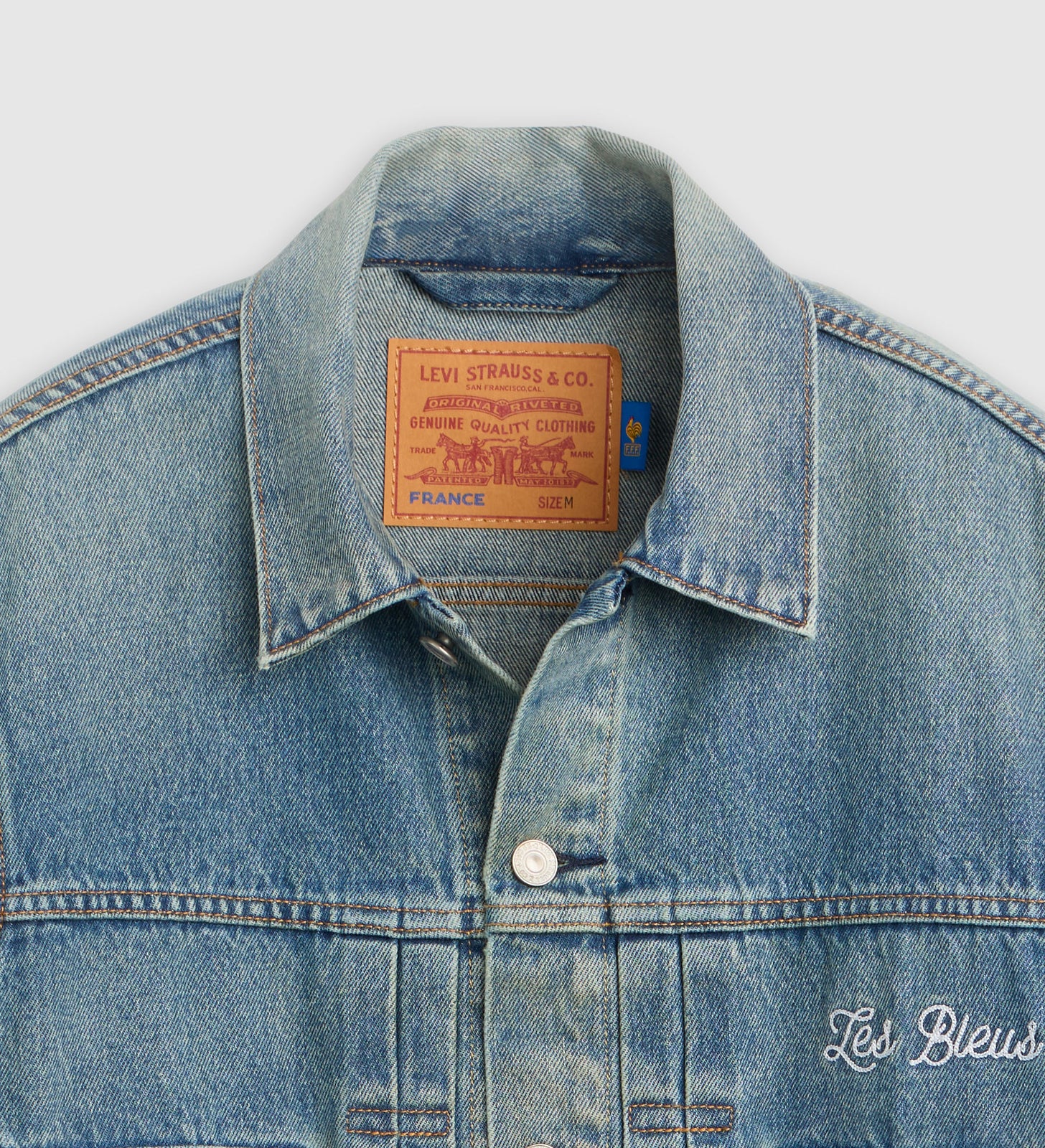 Main 8 - Levi's® France Football Type II Trucker Jacket - 006GH0002
