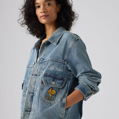 Thumbnail 3 - Levi's® France Football Type II Trucker Jacket - 006GH0002
