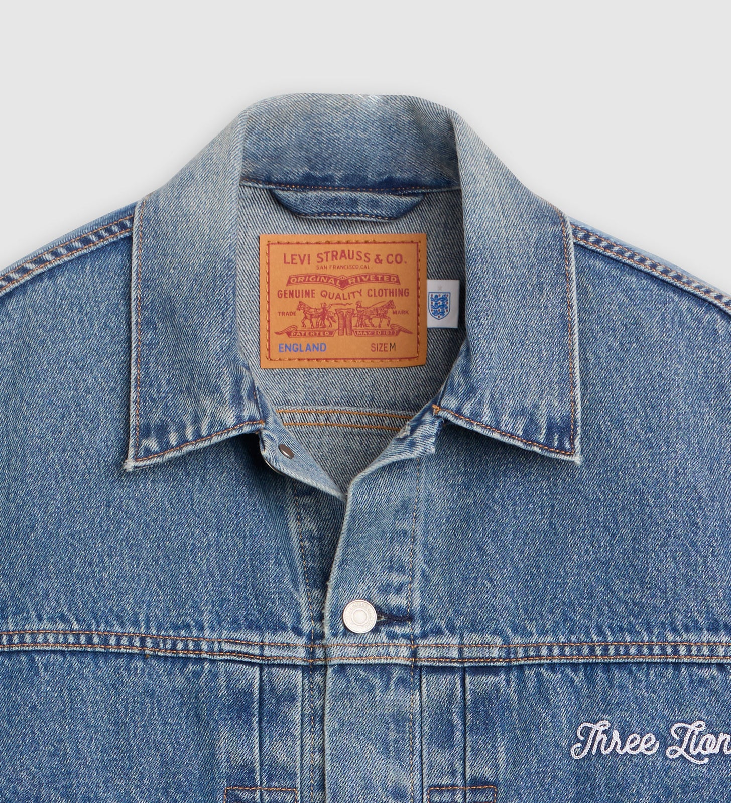 Main 11 - Levi's® England Football Type II Trucker Jacket - 006GH0006