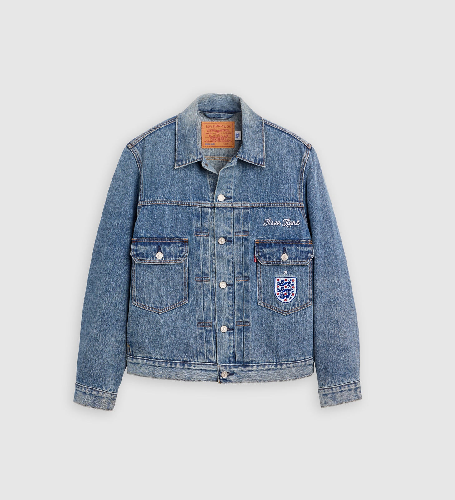 Main 9 - Levi's® England Football Type II Trucker Jacket - 006GH0006
