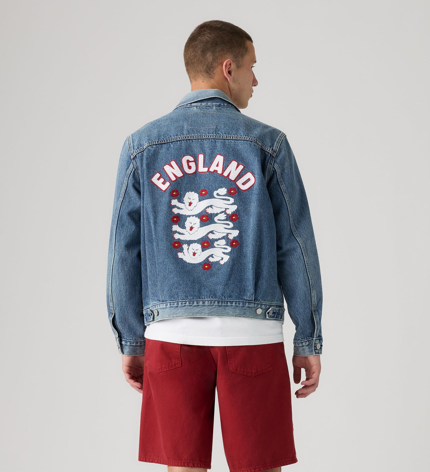 Main 6 - Levi's® England Football Type II Trucker Jacket - 006GH0006