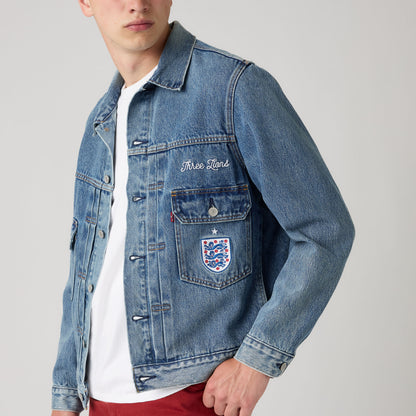 Thumbnail 4 - Levi's® England Football Type II Trucker Jacket - 006GH0006