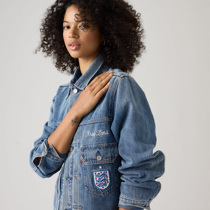 Thumbnail 5 - Levi's® England Football Type II Trucker Jacket - 006GH0006