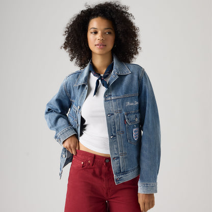 Thumbnail 3 - Levi's® England Football Type II Trucker Jacket - 006GH0006