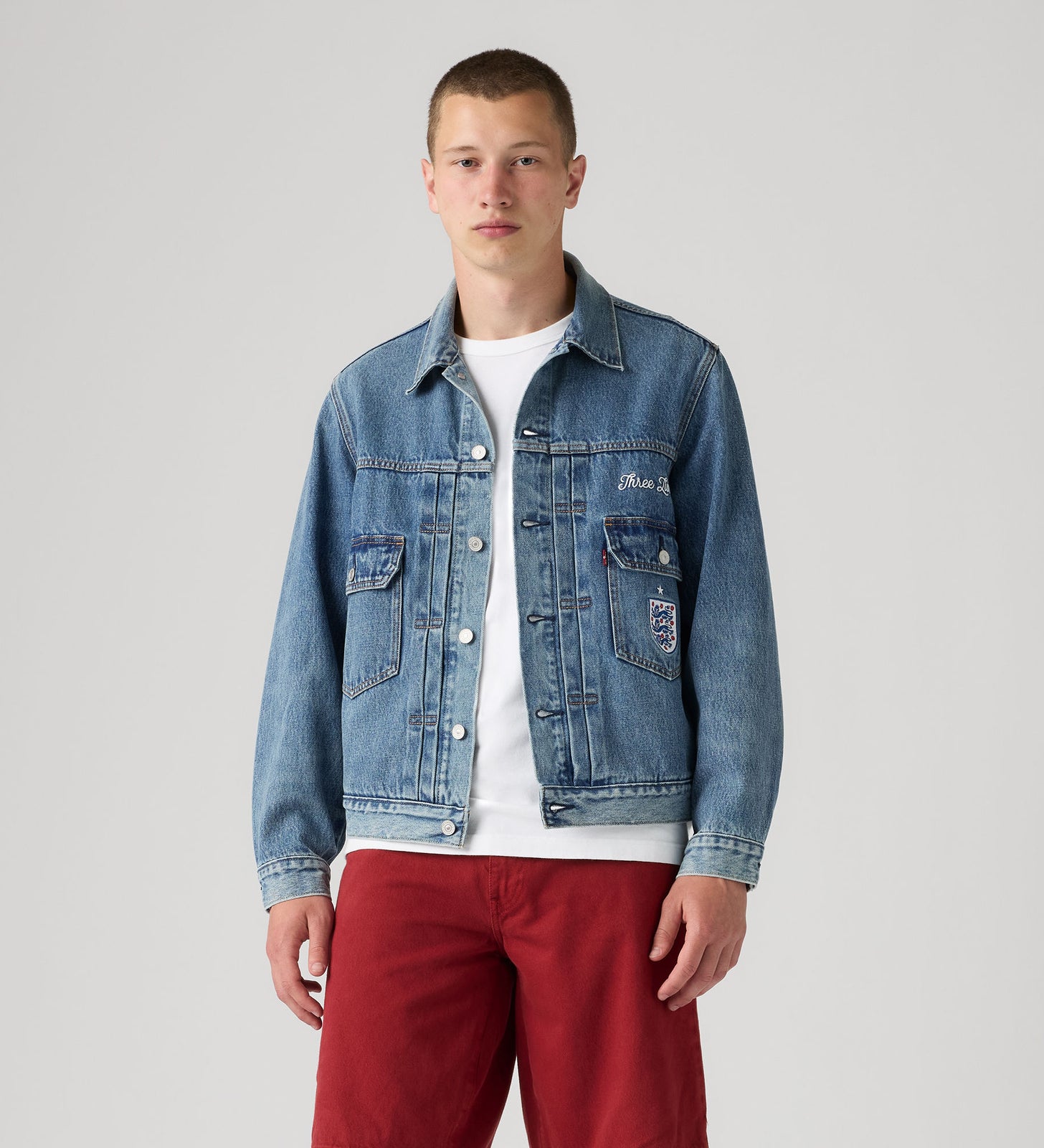 Main 1 - Levi's® England Football Type II Trucker Jacket - 006GH0006