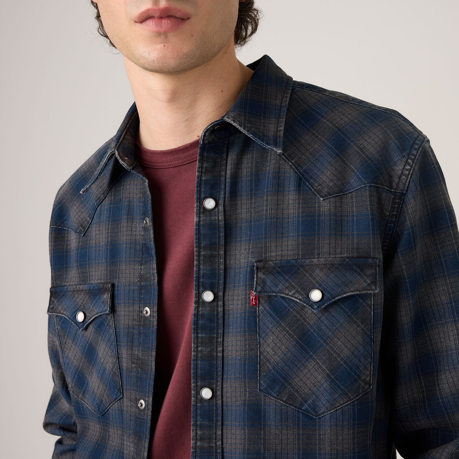 Main 4 - Levi's® Men's Barstow Standard Fit Western Shirt - 857440133