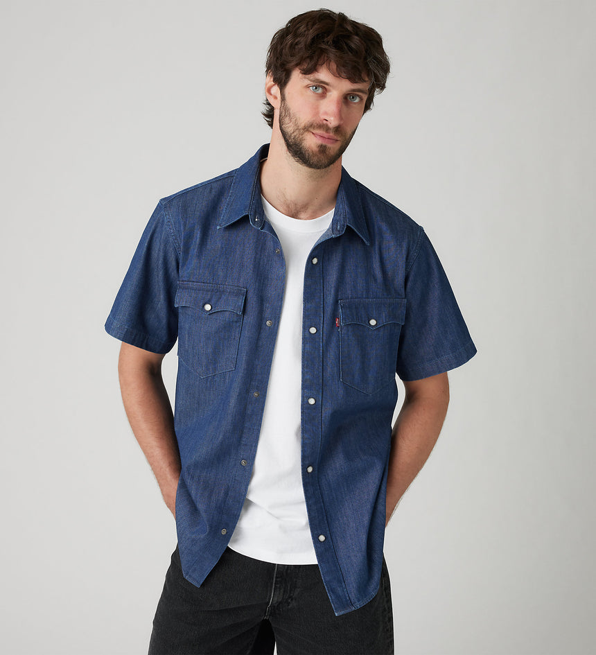 Main 1 - Levi's® Men's Short-Sleeve Relaxed Fit Western Shirt - A57220031