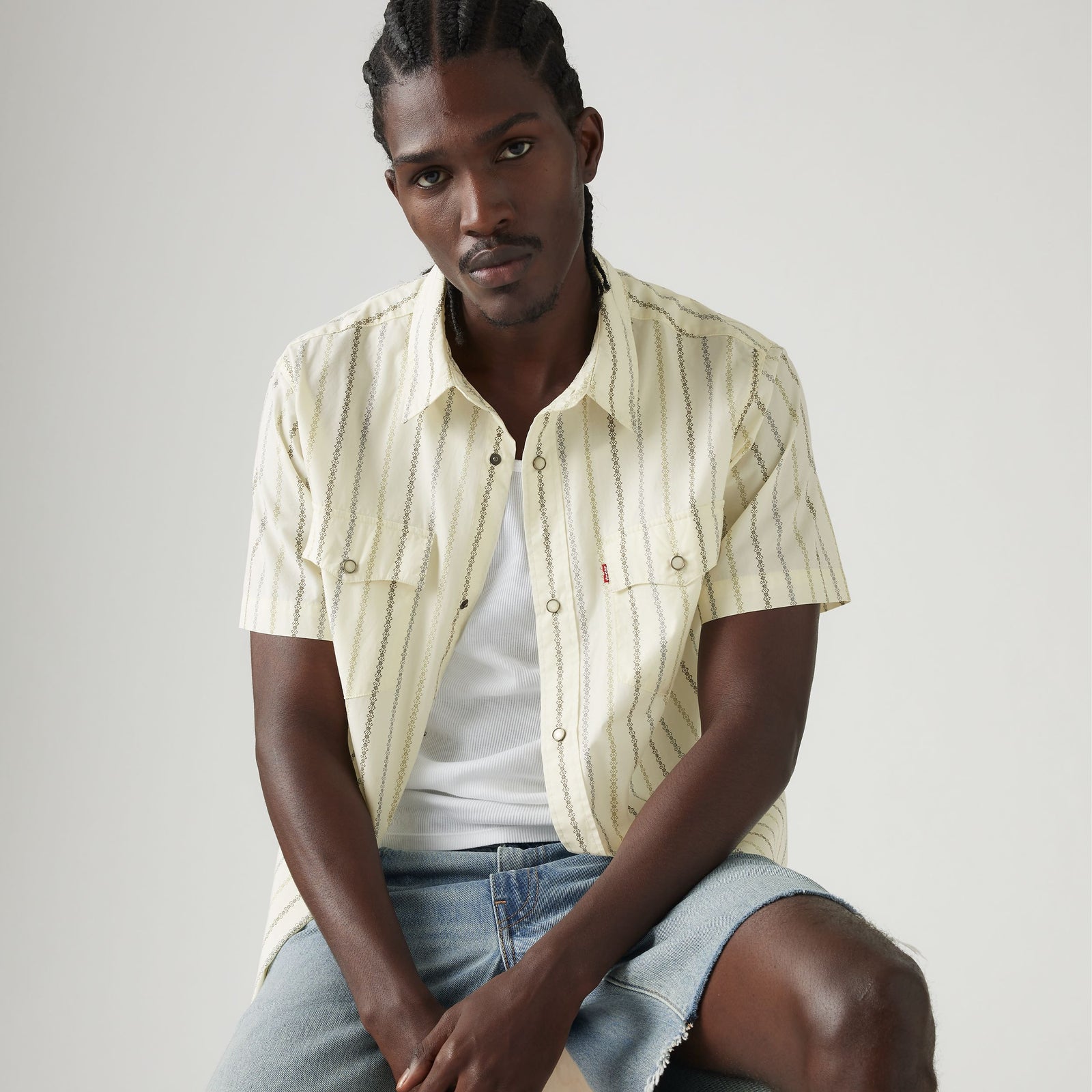 Main 1 - Levi's® Men's Short-Sleeve Relaxed Fit Western Shirt SCL - 