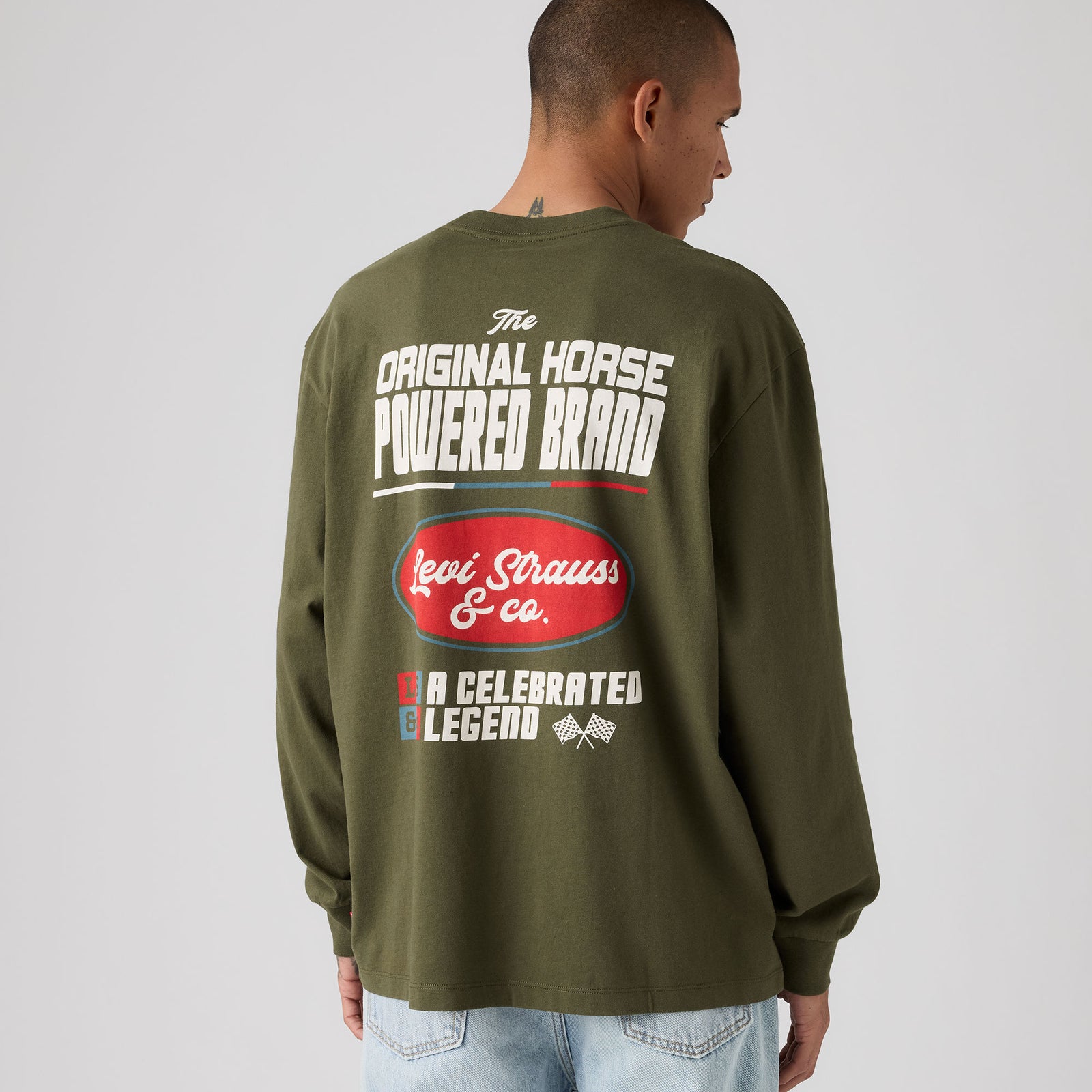 Main 4 - Levi's® Men's Long-Sleeve Graphic Authentic T-Shirt - A61450106