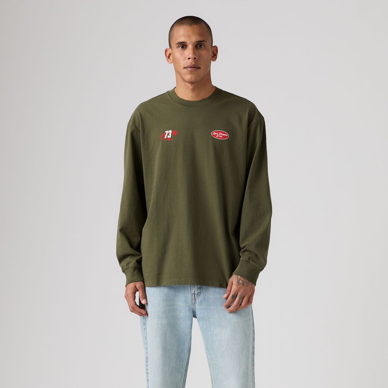 Main 1 - Levi's® Men's Long-Sleeve Graphic Authentic T-Shirt - A61450106