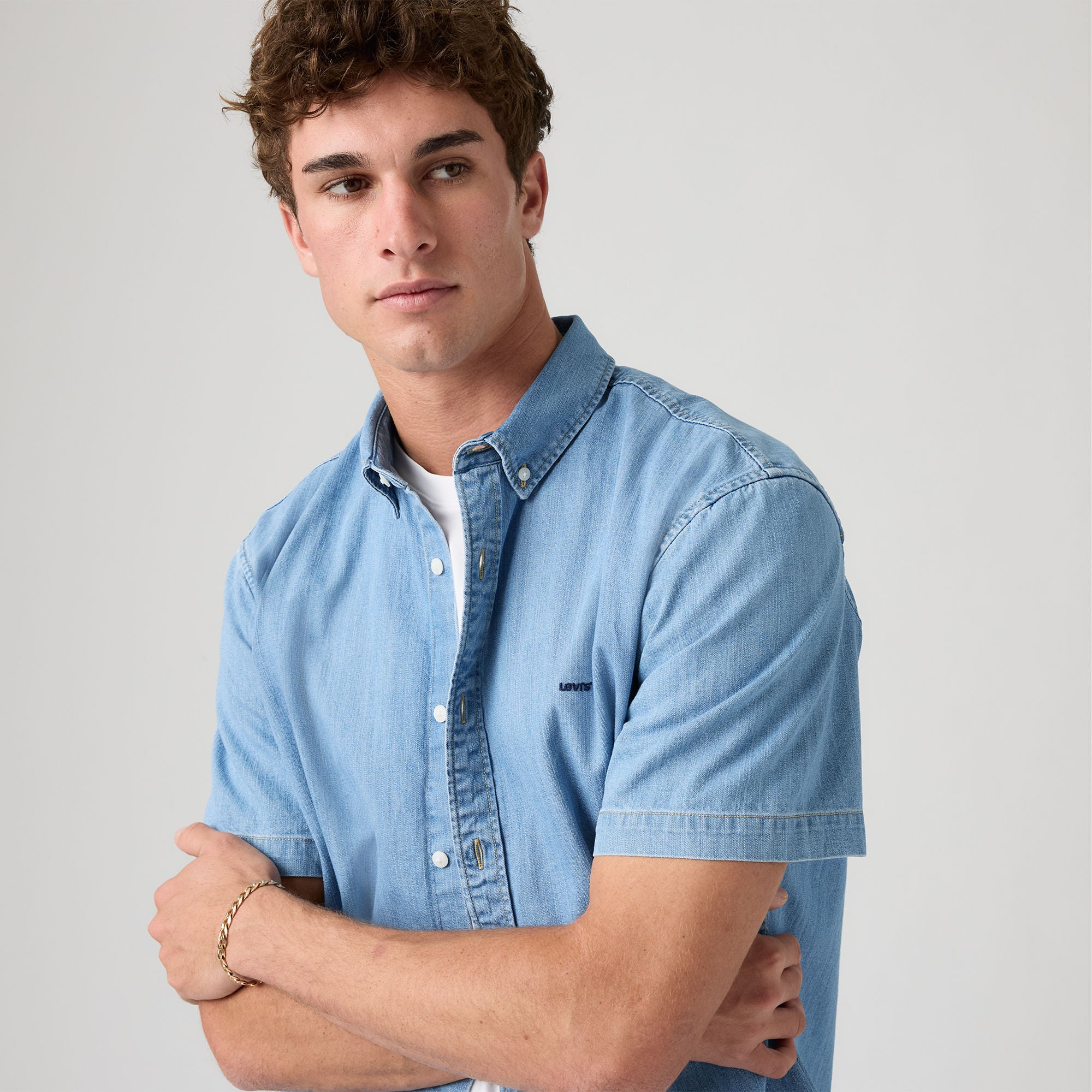Button-Down Shirt for Men – Shop the Eli Medium Blue Wash