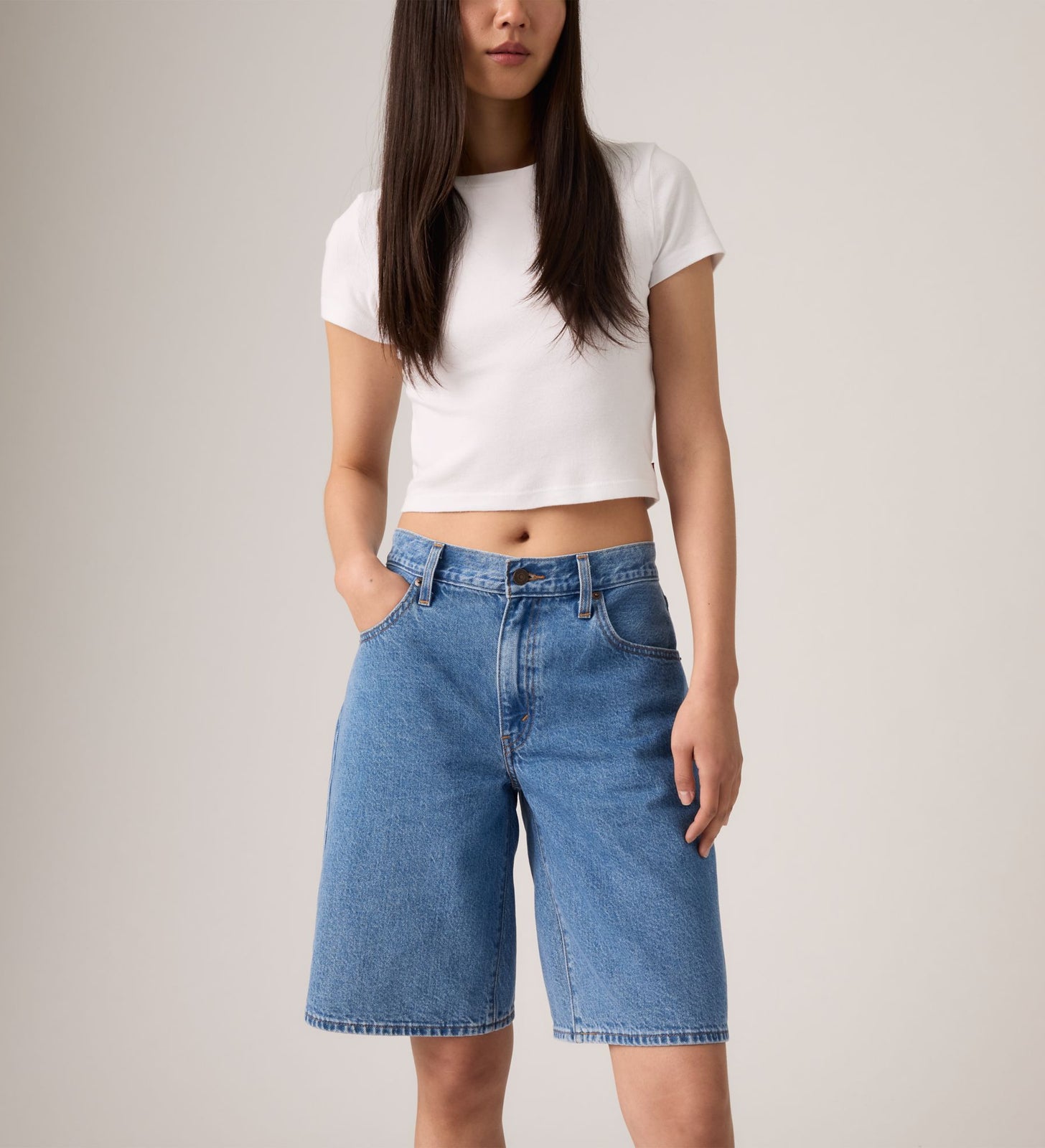 Main 5 - Levi's® Women's Baggy Dad Jorts - 000MJ0001