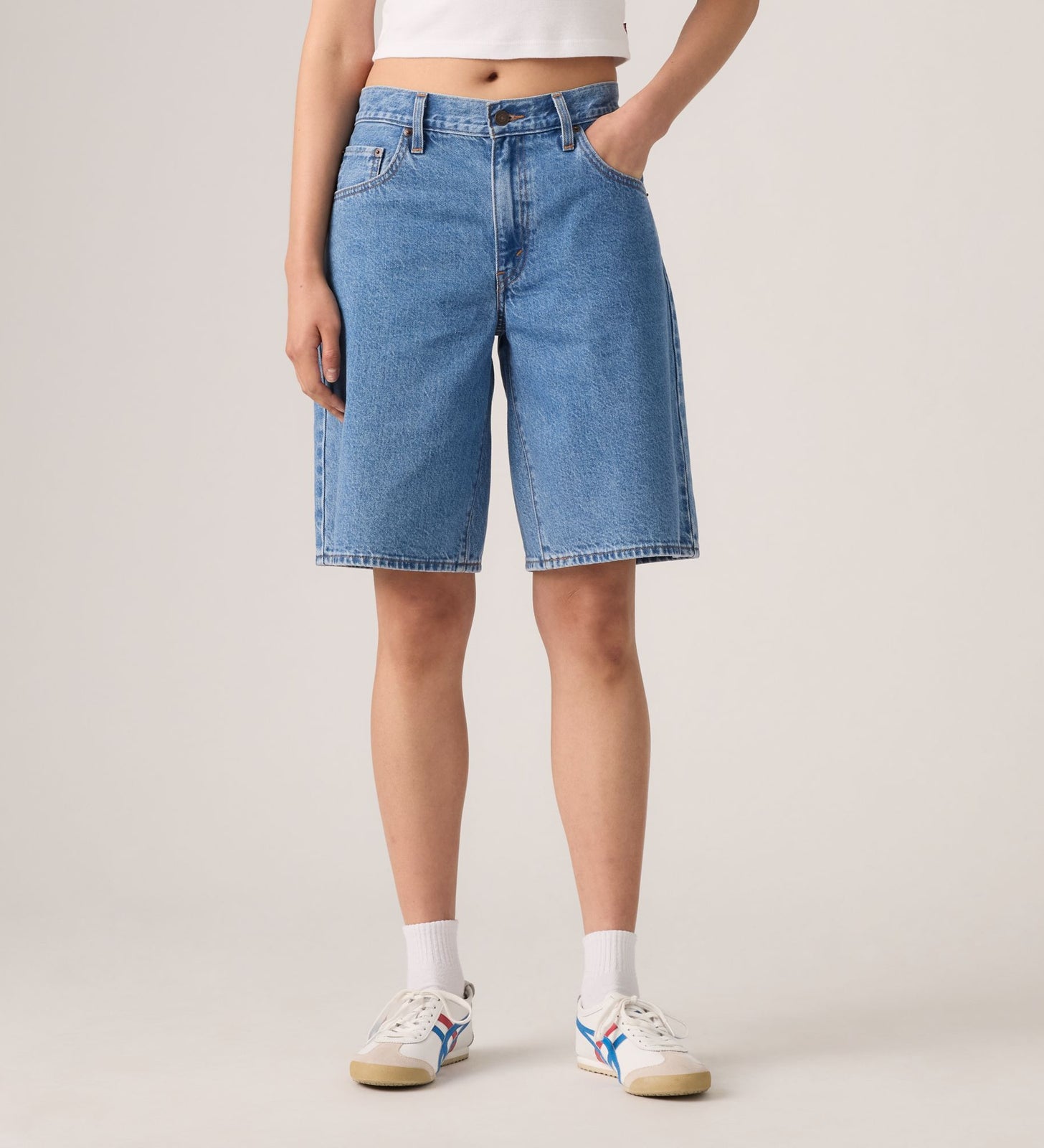 Main 6 - Levi's® Women's Baggy Dad Jorts - 000MJ0001
