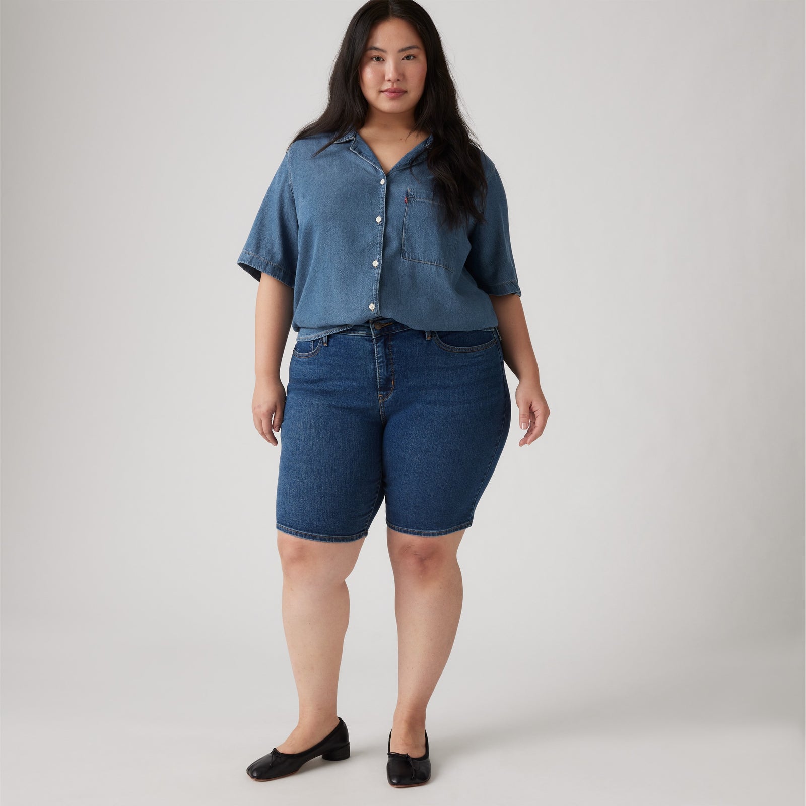 Main 2 - Levi's® Women's Shaping Bermuda Shorts (Plus Size) SCL - 