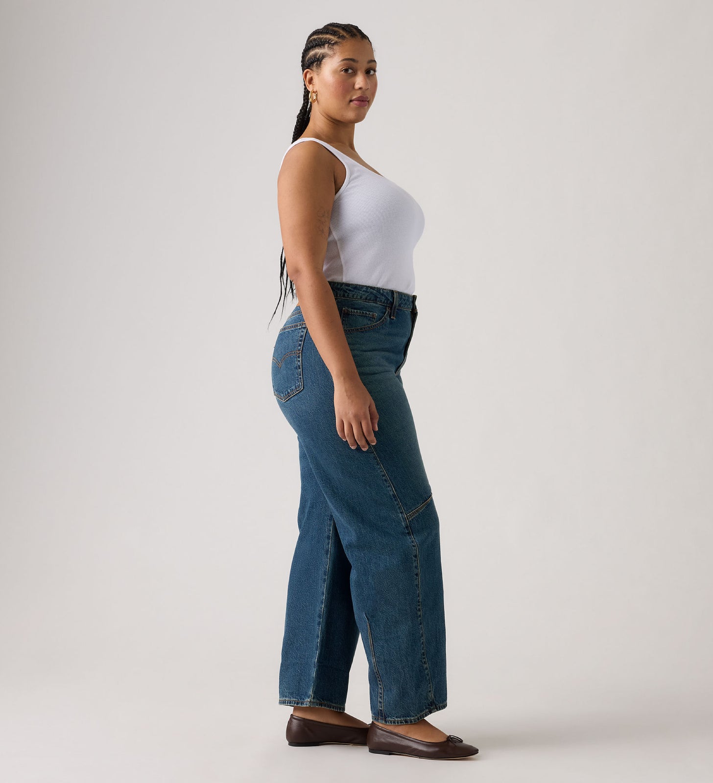 Main 8 - Levi's® Women's Baggy Dad Barrel Jeans - 0039A0001