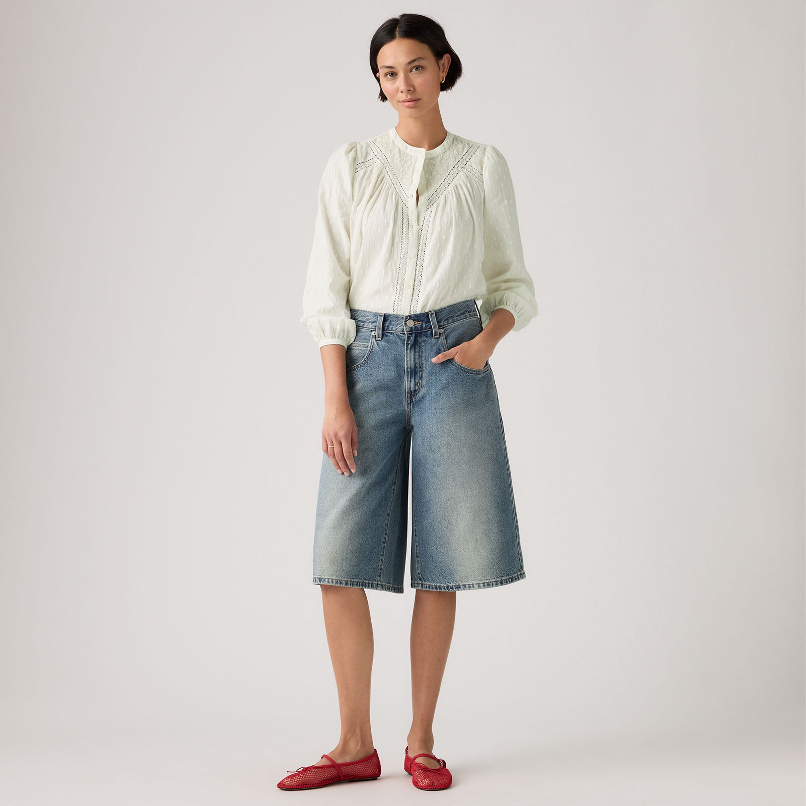 Main 1 - Levi's® Women's Super Baggy Jorts - 005DT0002