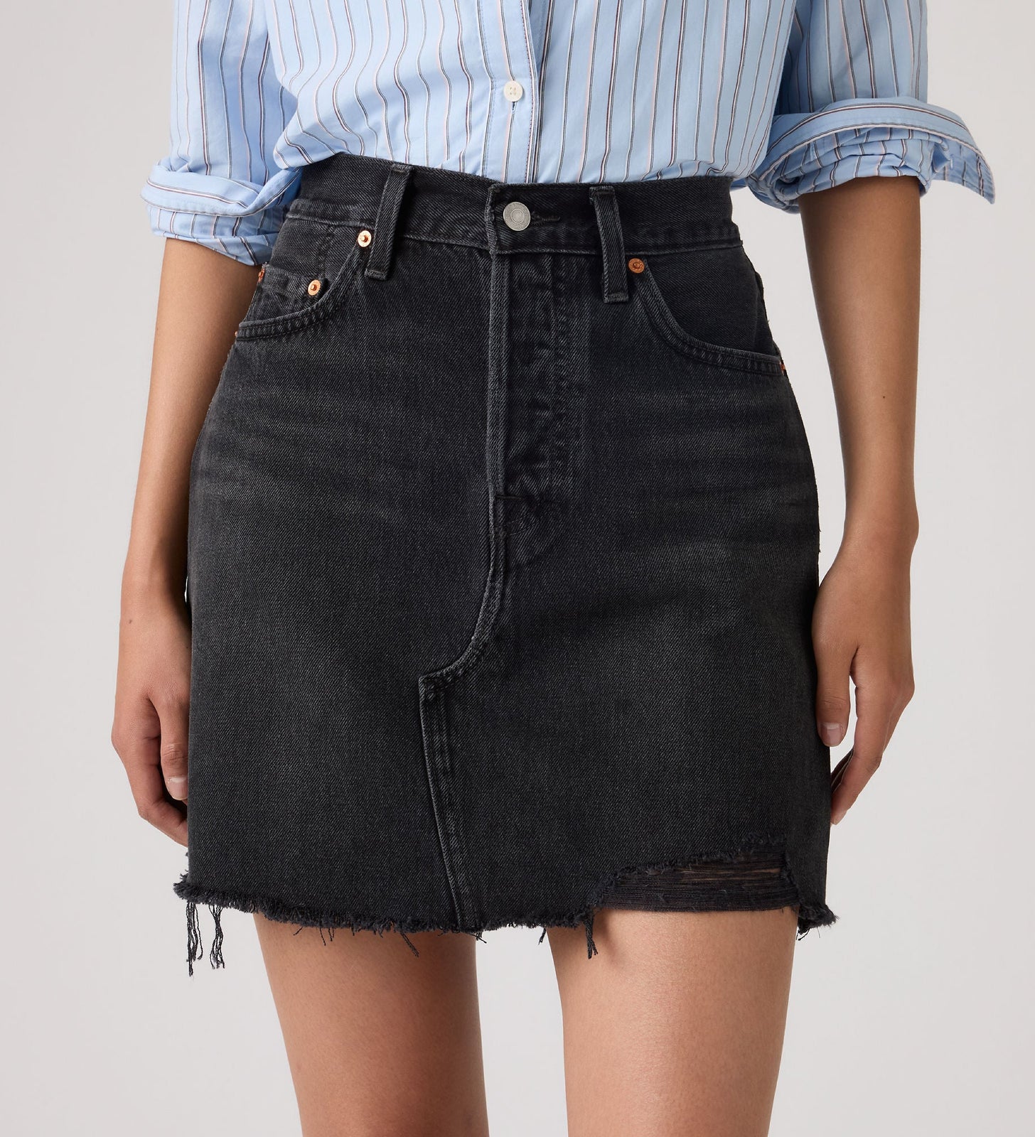 Main 5 - Levi's® Women's Deconstructed Skirt - 005LW0002