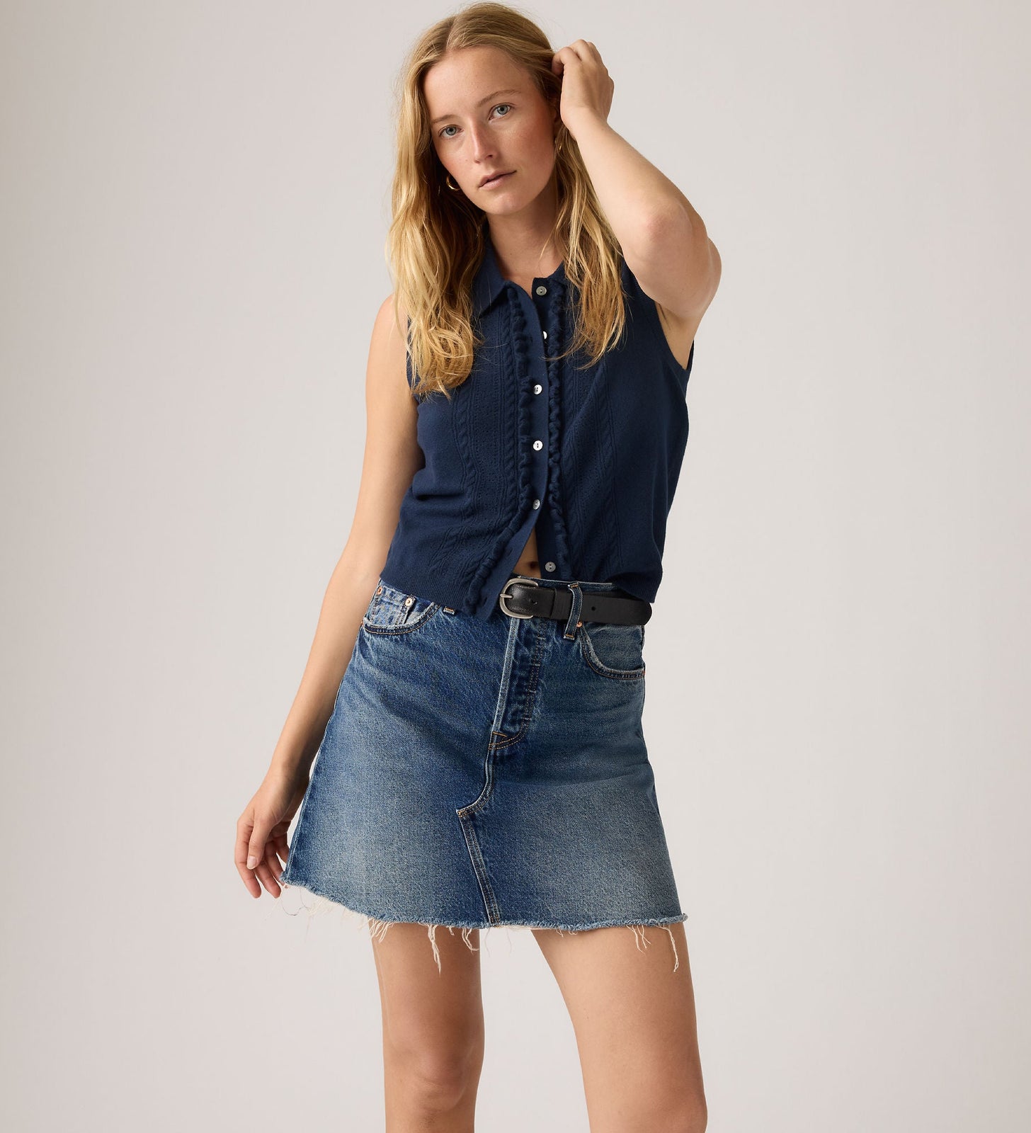 Main 4 - Levi's® Women's Deconstructed Skirt - 005LW0006