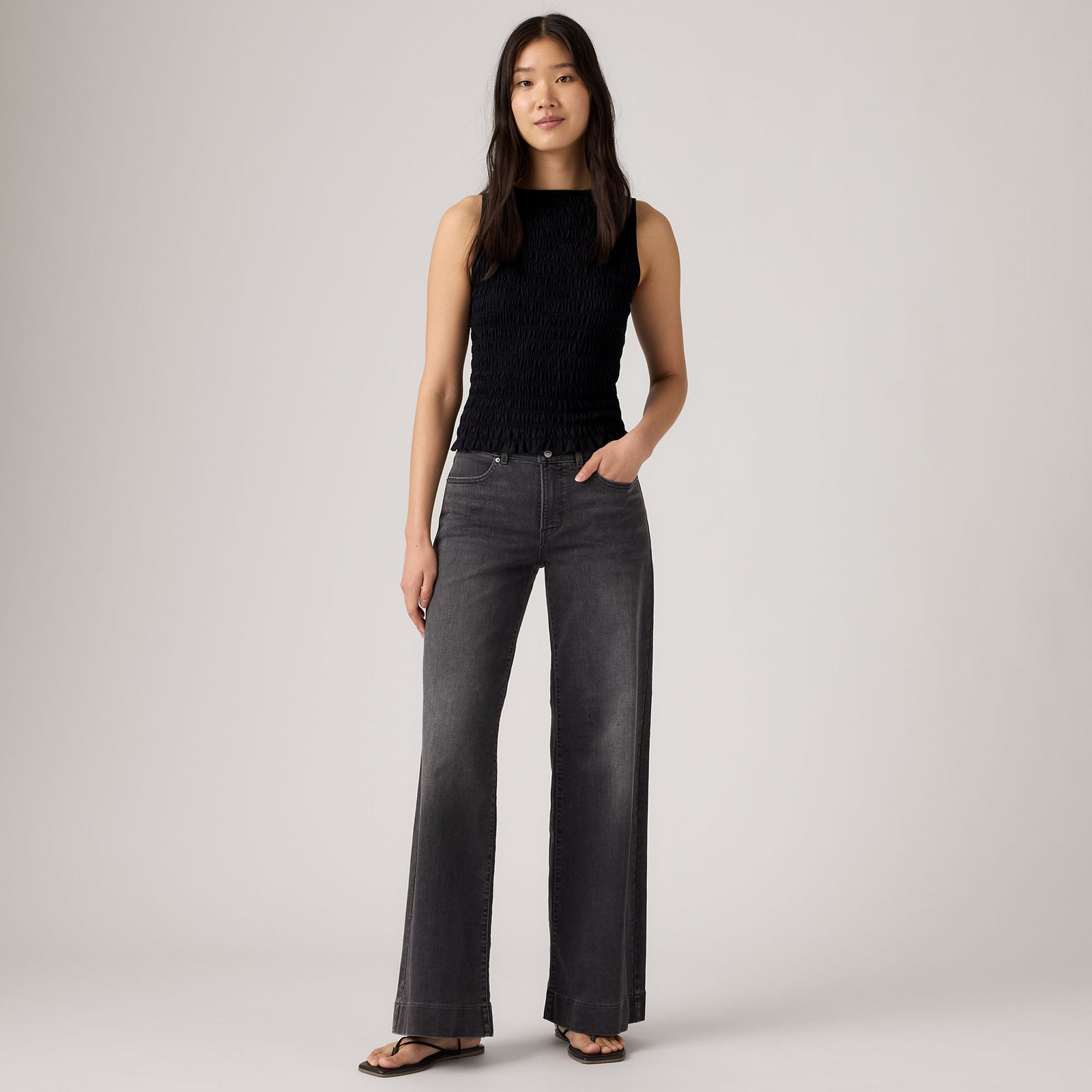 Main 1 - Levi's® Women's 318 Tailored Wide-Leg Jeans - 0081C0001