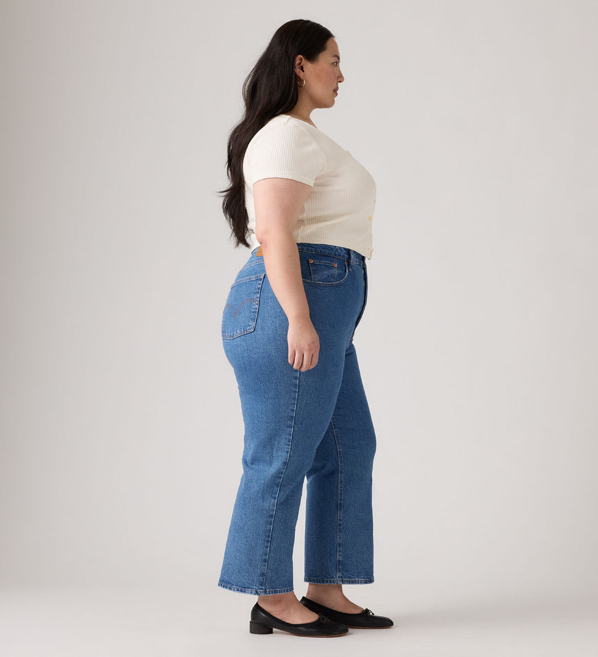 Main 2 - Levi’s® Women's Ribcage Straight Ankle Jeans (Plus Size) - 388430016