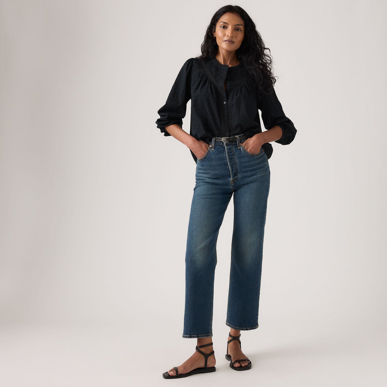 Main 4 - Levi's® Women's Ribcage Straight Ankle Jeans - 726930281
