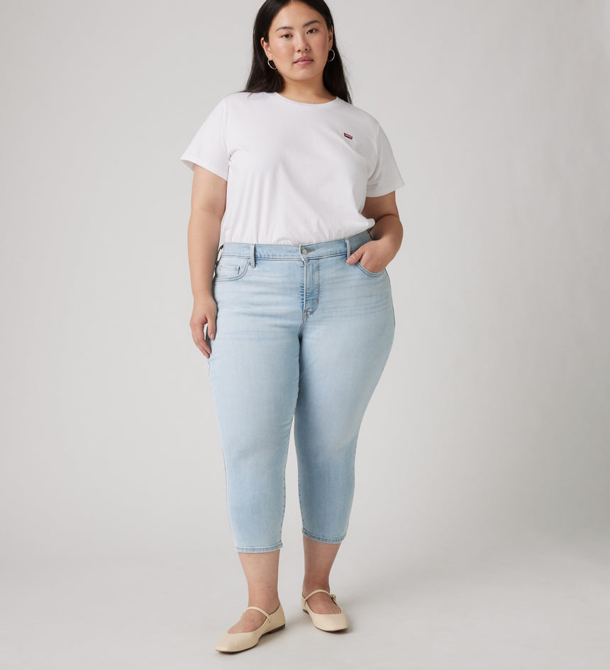 Women's 311 Capris Plus Size Fit Hold It Down Stretch Denim