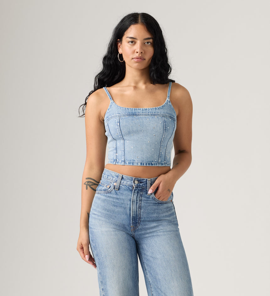 Main 3 - Levi's® Women's Jadine Denim Cami Tank - 001SD0003