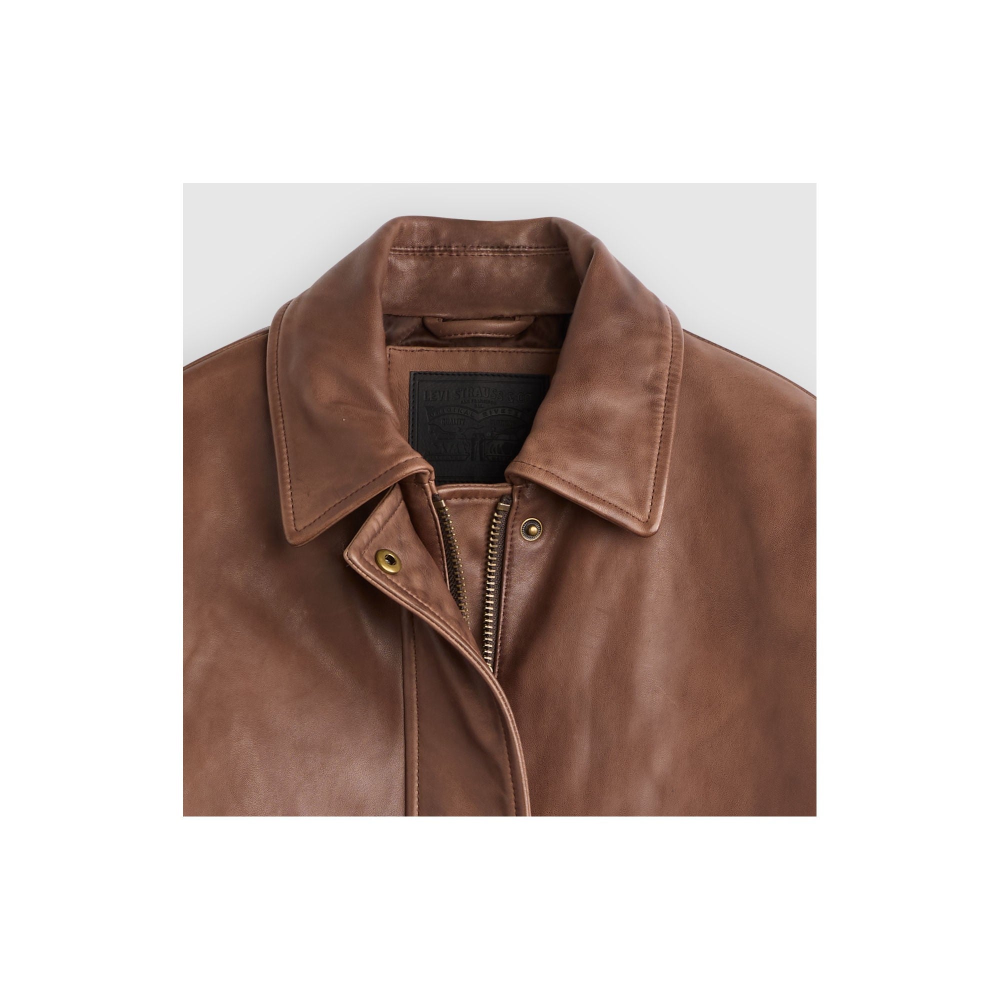 Levi's® Women's Genuine Leather Kennedy Dad Jacket