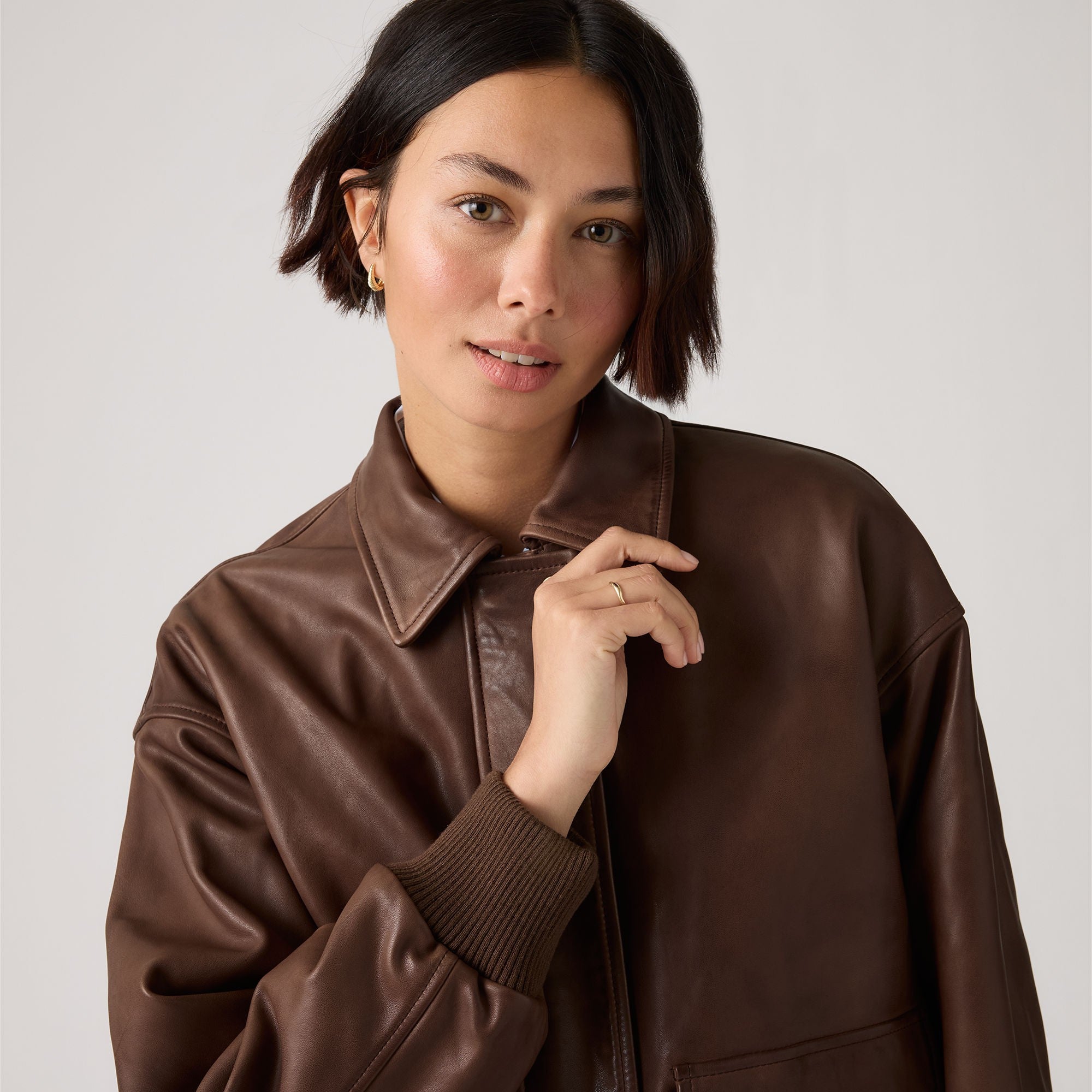 Levi's® Women's Genuine Leather Kennedy Dad Jacket