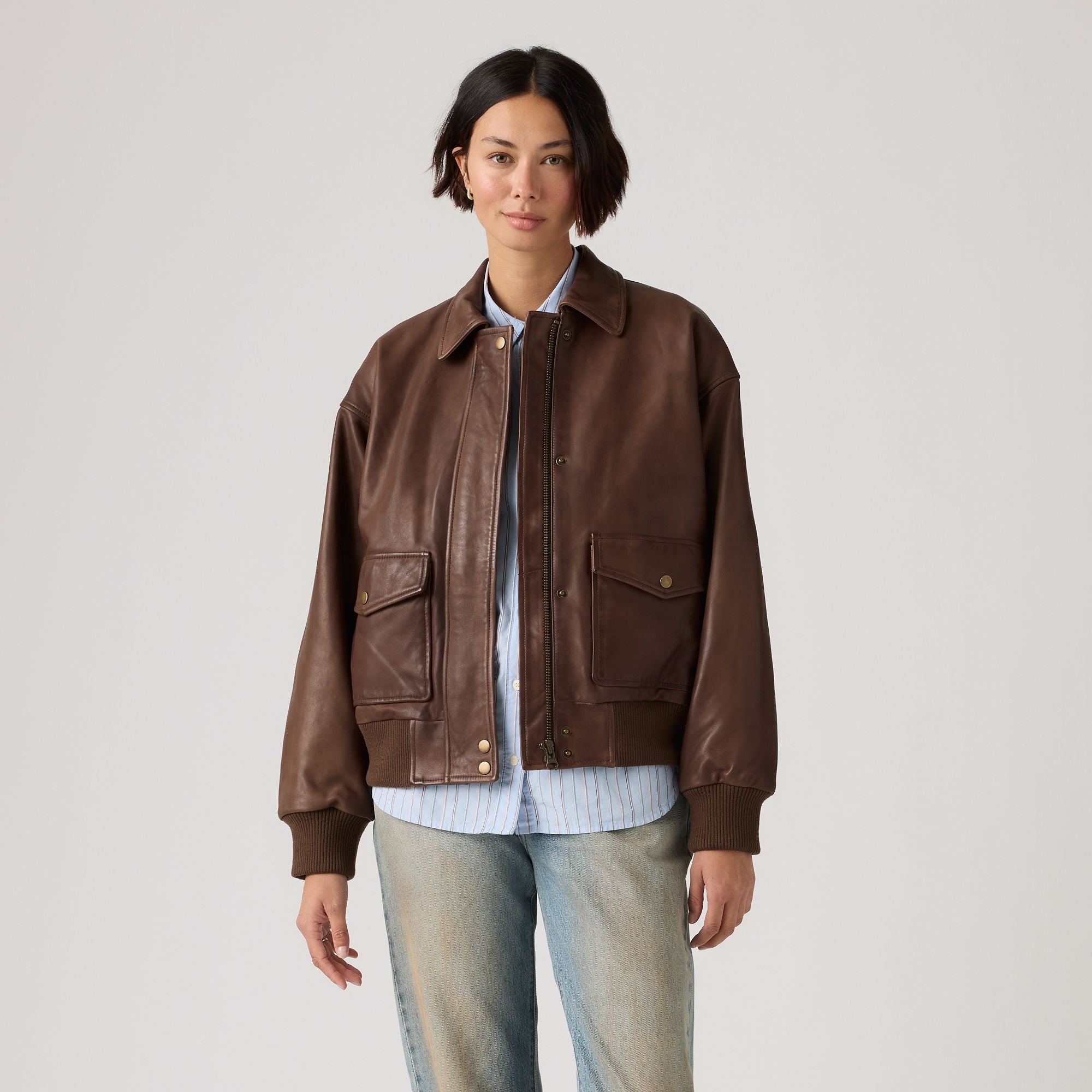 LEVI STRAUSS & CO. ダークブラウン レザージャケット最終値下げ LEVI'S(R) / リーバイス(R) 別注 TYPE III スエード トラッカー