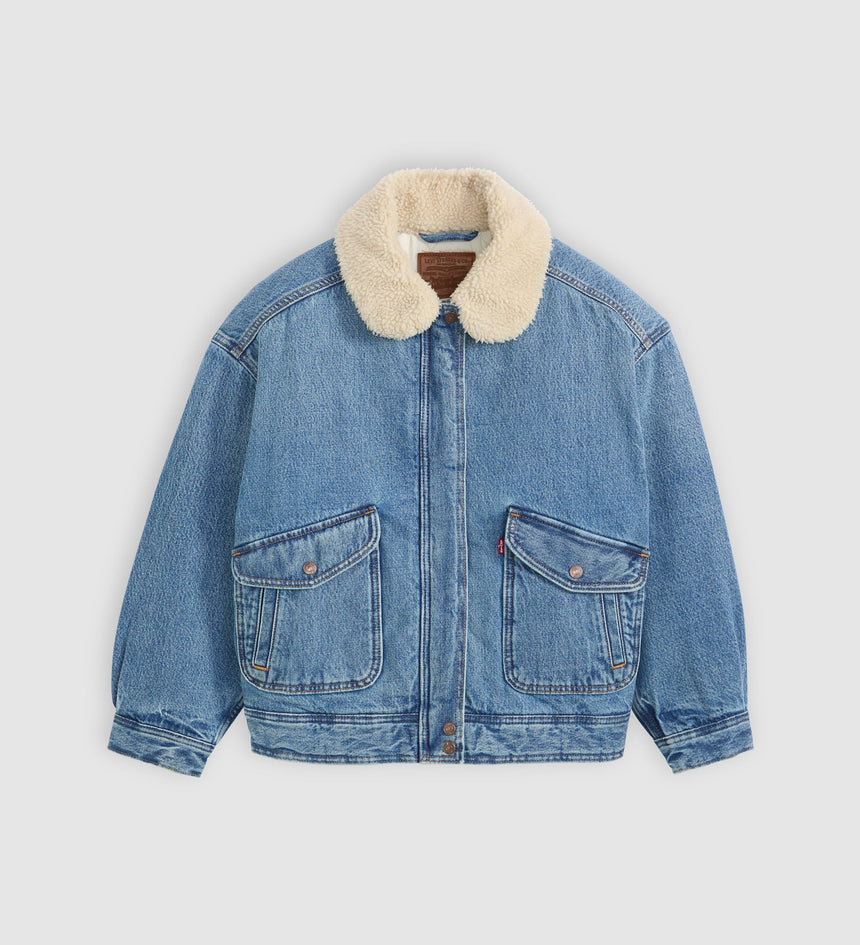 Main 5 - Levi's® Women's Sherpa Bomber Jacket - 003JF0001