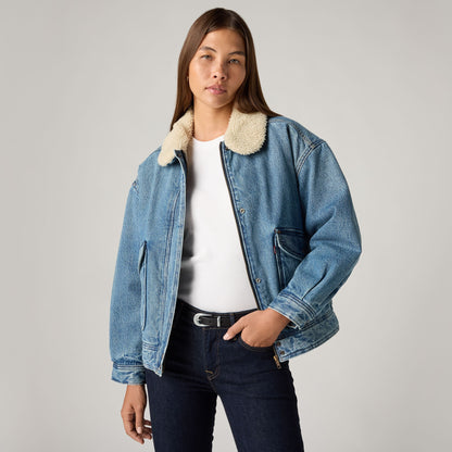 Thumbnail 2 - Levi's® Women's Sherpa Bomber Jacket - 003JF0001