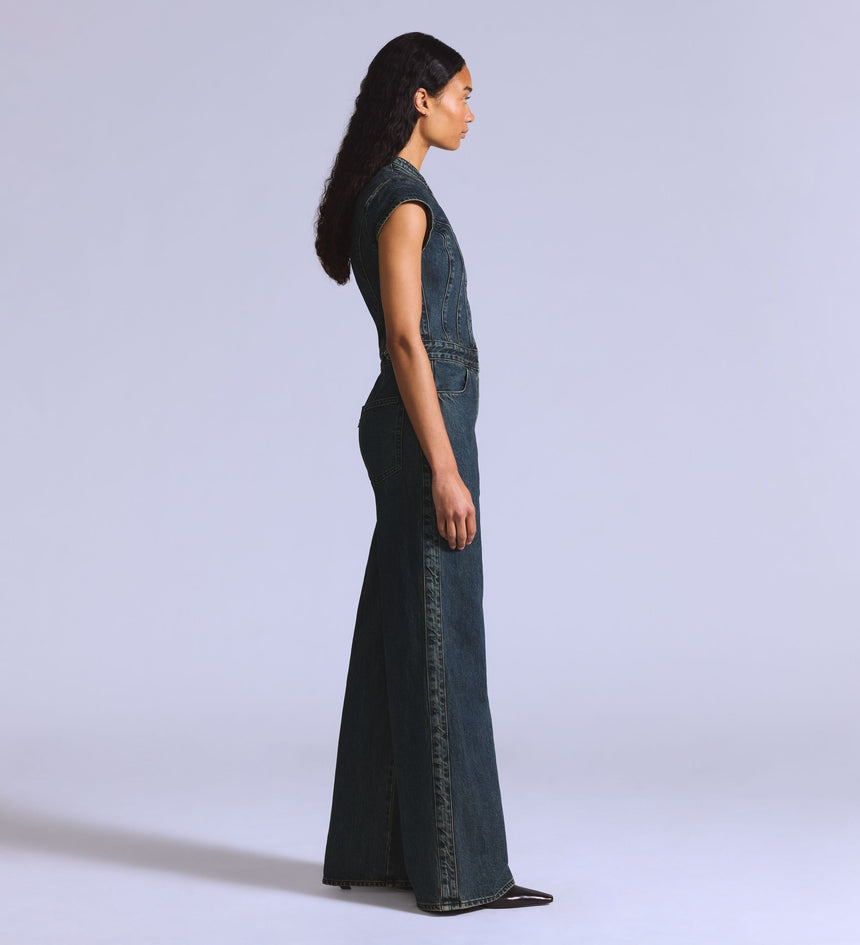 Main 3 - Levi's® Blue Tab Women's Moto Jumpsuit - 003JW0000