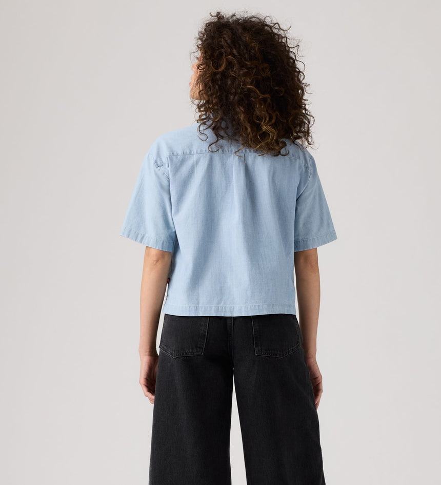 Main 2 - Levi's® Women's Harlie Short-Sleeve Cropped Shirt - 003QI0000