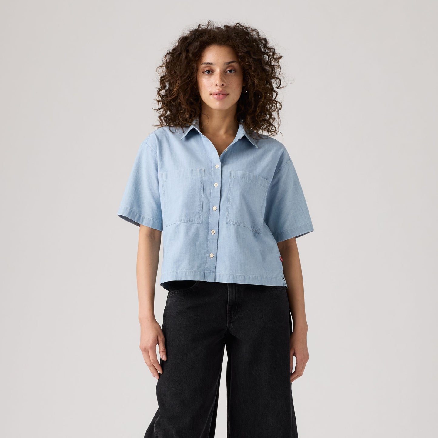 Levi's® Women's Harlie Short-Sleeve Cropped Shirt