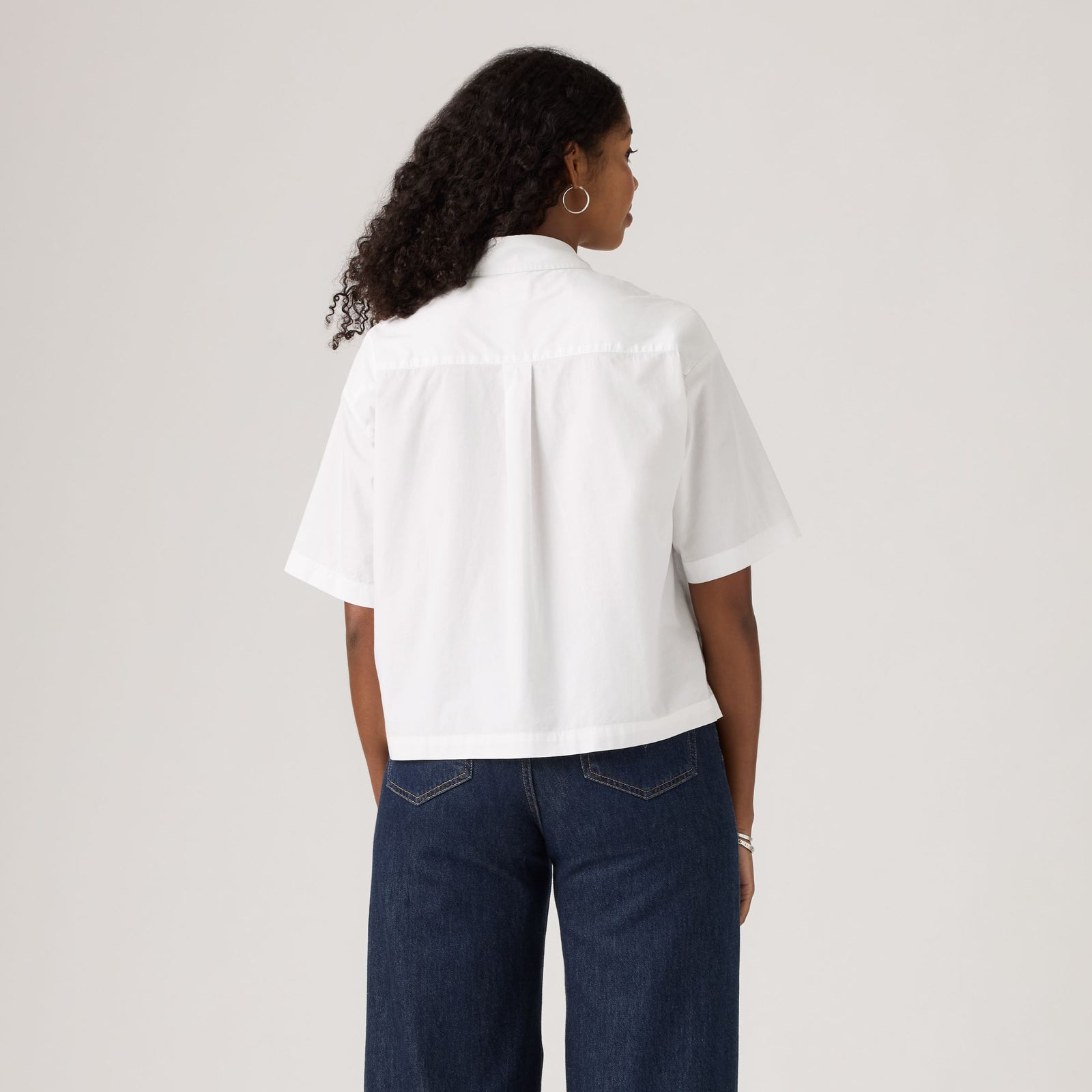 Main 3 - Levi's® Women's Harlie Short-Sleeve Cropped Shirt - 003QI0001