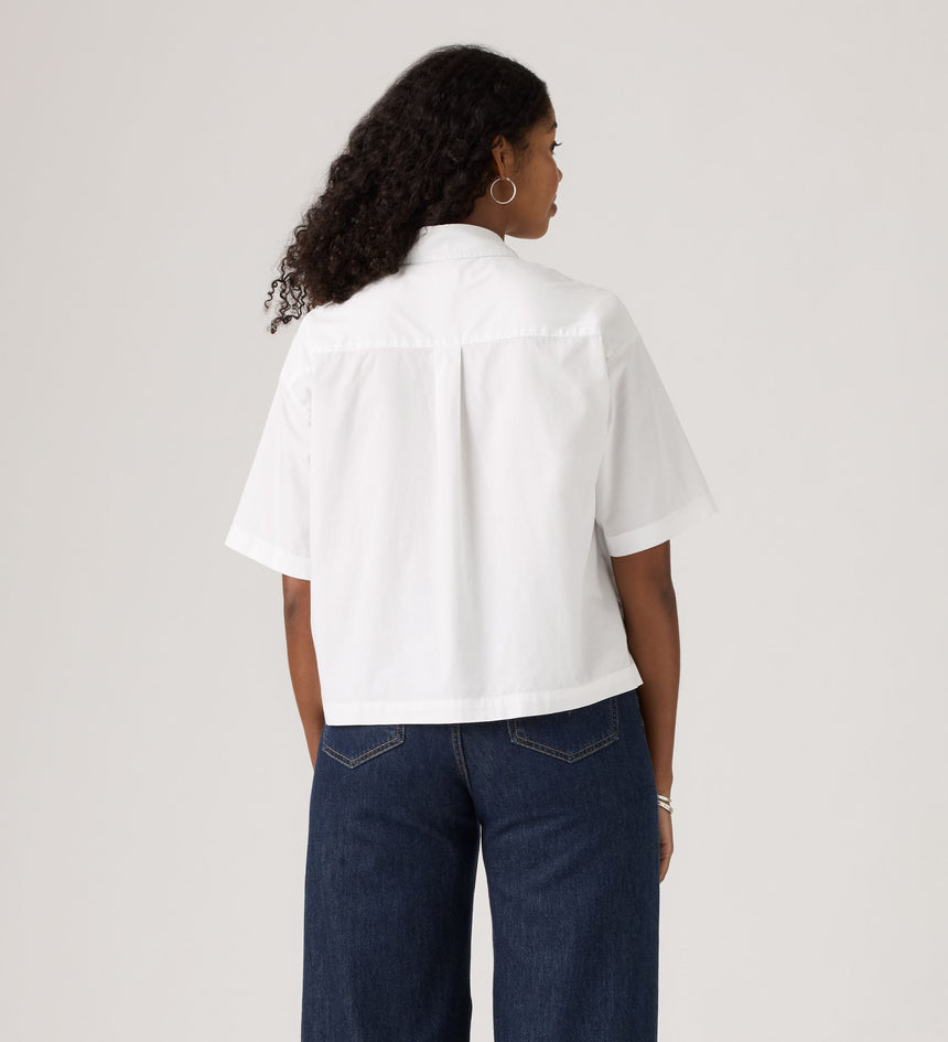 Main 3 - Levi's® Women's Harlie Short-Sleeve Cropped Shirt - 003QI0001