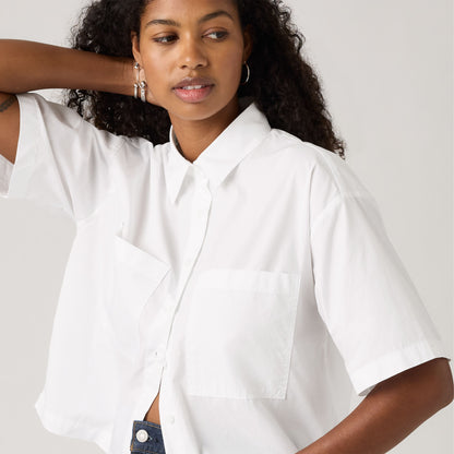 Thumbnail 4 - Levi's® Women's Harlie Short-Sleeve Cropped Shirt - 003QI0001