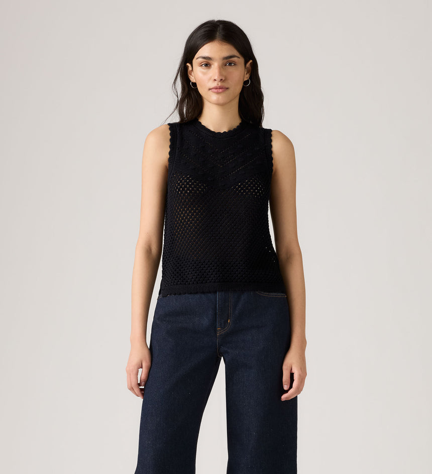 Main 1 - Levi's® Women's Adrienne Crochet Tank - 0040R0001
