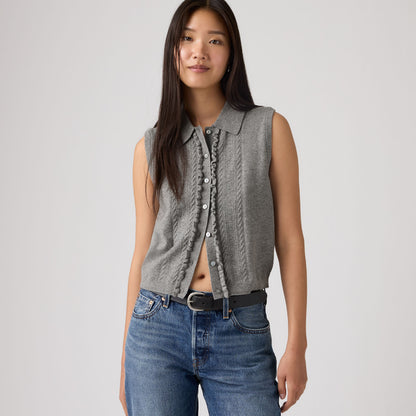 Thumbnail 2 - Levi's® Women's Supersoft Mini Ruffle Vest Top - 005A70000
