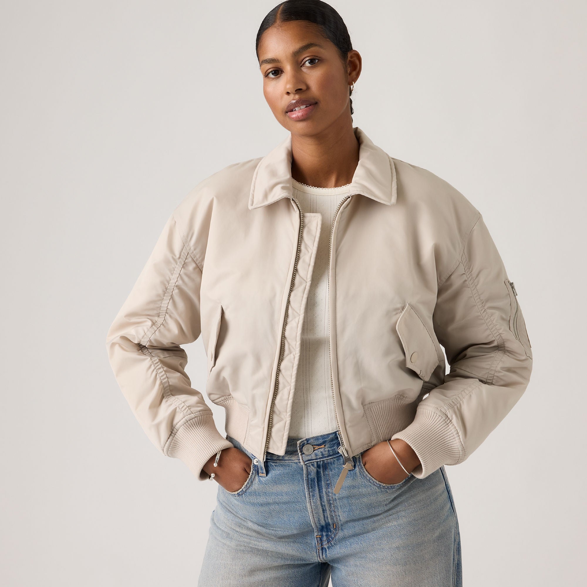 Levi's® Women's Bowie Cropped Bomber Jacket
