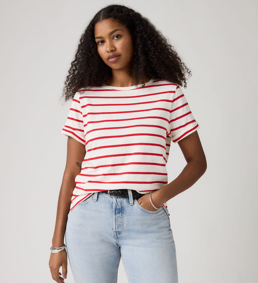 Main 1 - Levi's® Women's Julie Slub Short-Sleeve Tee - 005JV0004