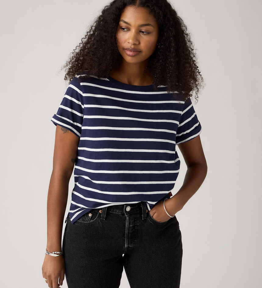 Main 3 - Levi's® Women's Julie Slub Short-Sleeve Tee - 005JV0006