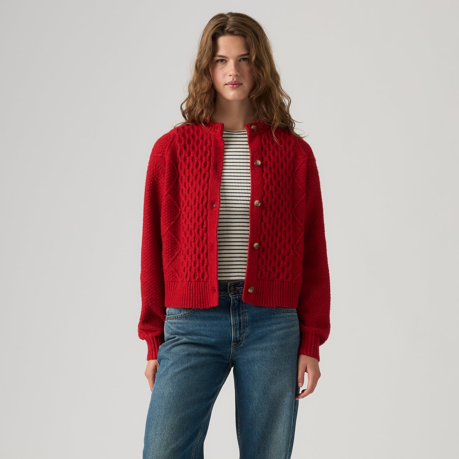 Main 2 - Levi's® Women's Charlotte Crewneck Cardigan - 007VG0010
