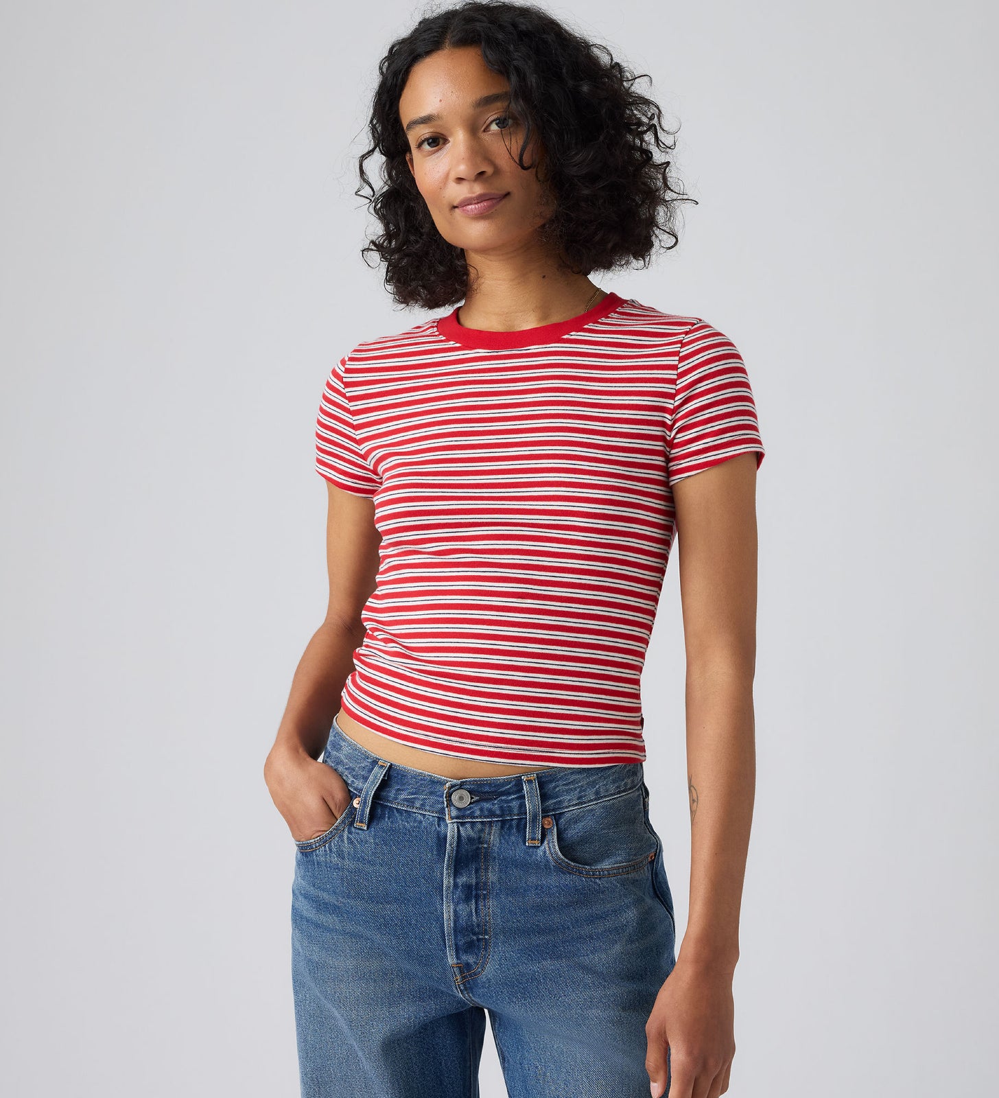 Main 1 - Levi's® Women's Essential Baby Tee - 0085R0012
