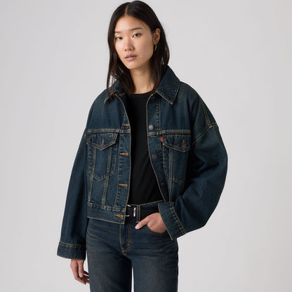 Thumbnail 1 - Levi's® Women's Loose Crop Trucker Jacket - 0089L0007