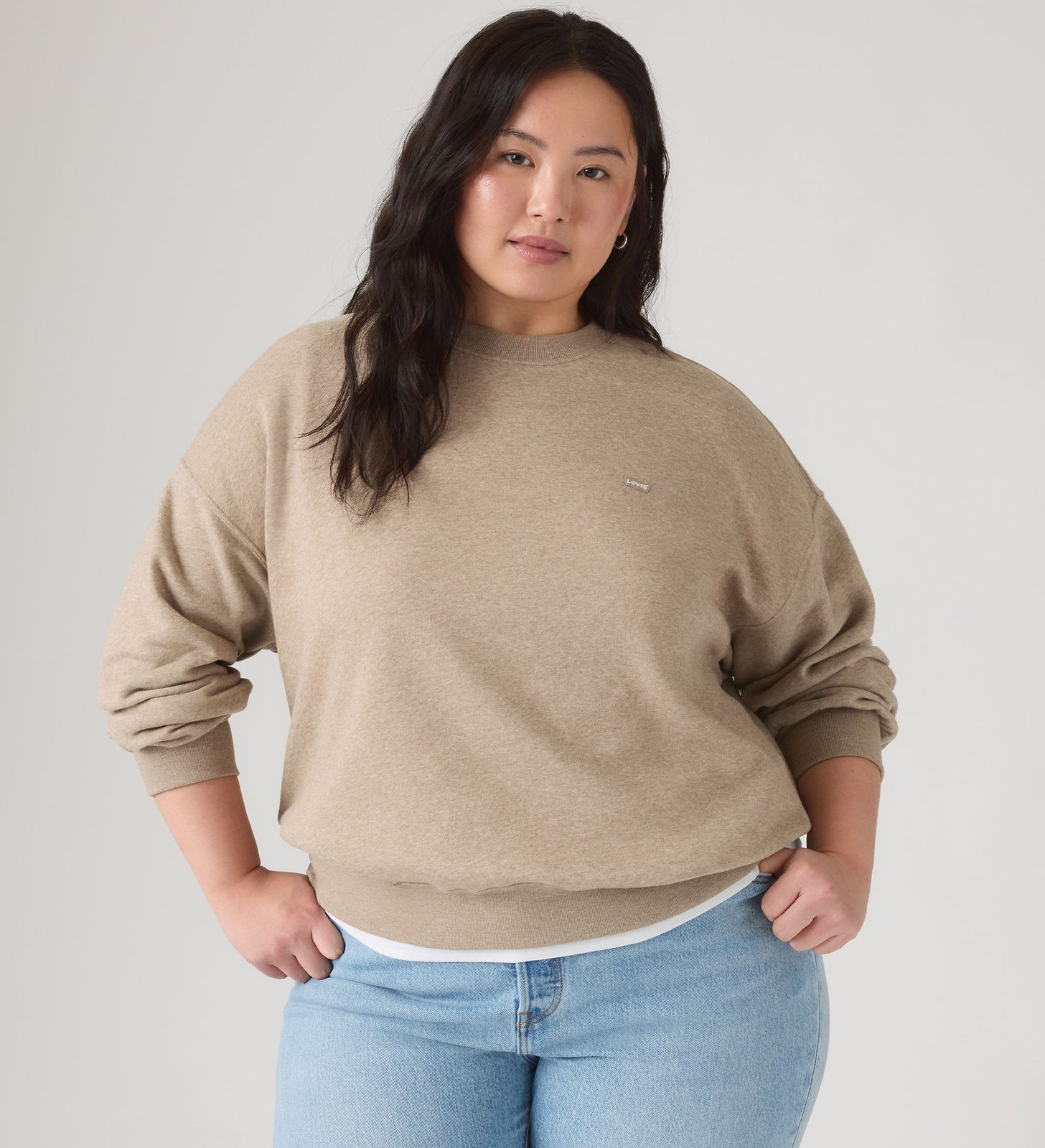 Main 2 - Levi's® Women's Everyday Crewneck Sweatshirt (Plus Size) - 009AX0001