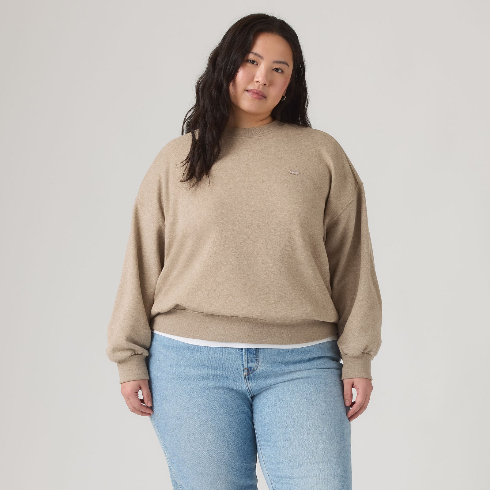 Main 3 - Levi's® Women's Everyday Crewneck Sweatshirt (Plus Size) - 009AX0001