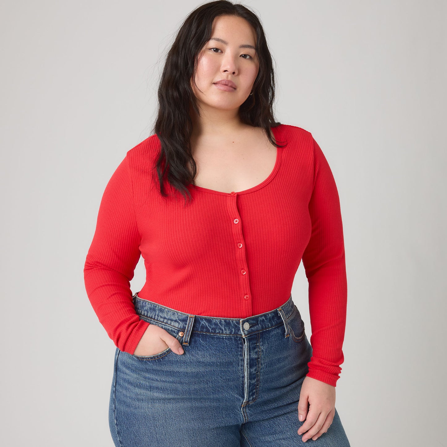 Levi's® Women's Austen Button-Up Long-Sleeve Top (Plus Size)