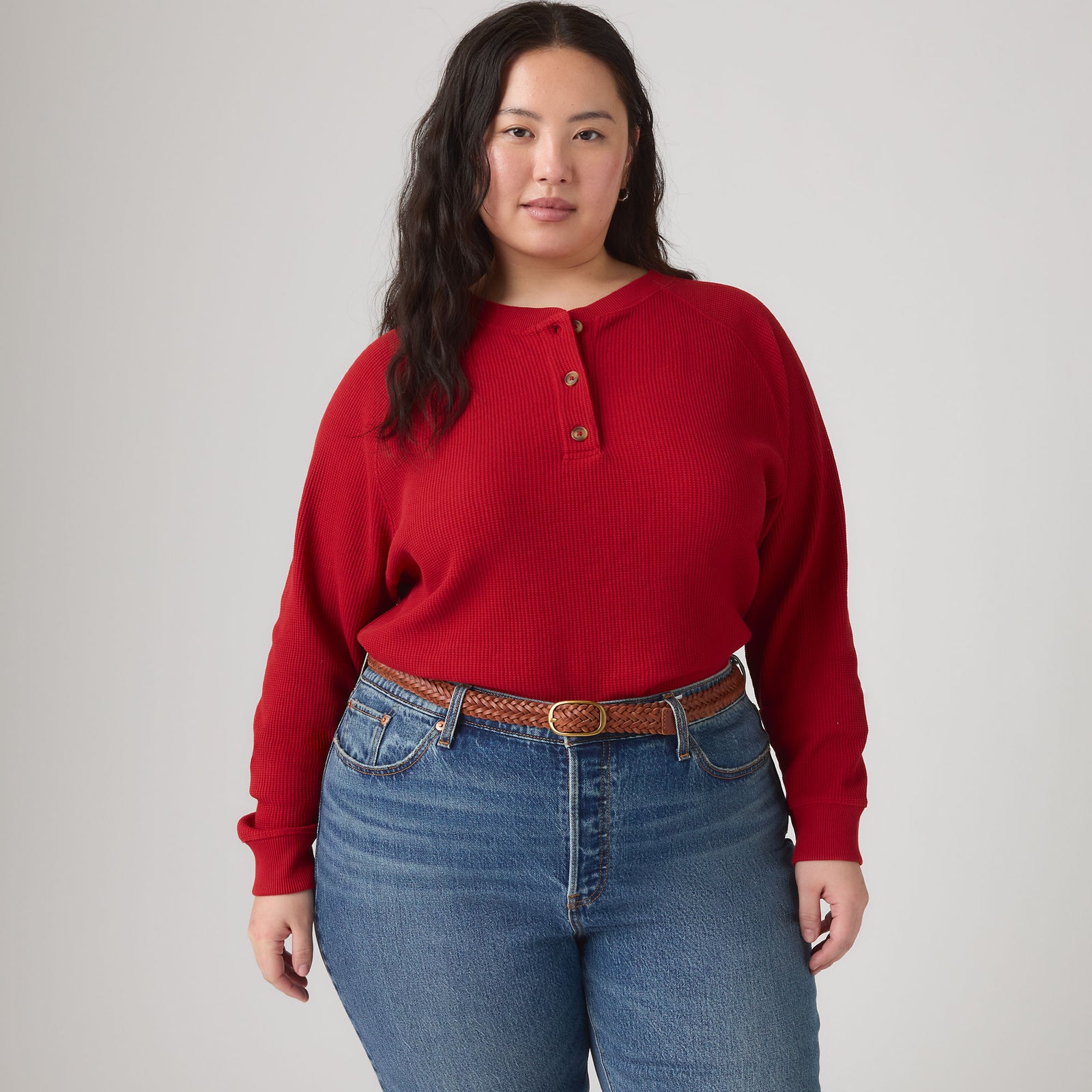Main 3 - Levi's® Women's Lassen Henley (Plus Size) - 009B00003